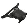 Motorcycle Drop Leg Bag with Reflective Strip Water Resistant Waist Pack for Outdoor Hiking Traveling Fishing Carbon Fiber Style