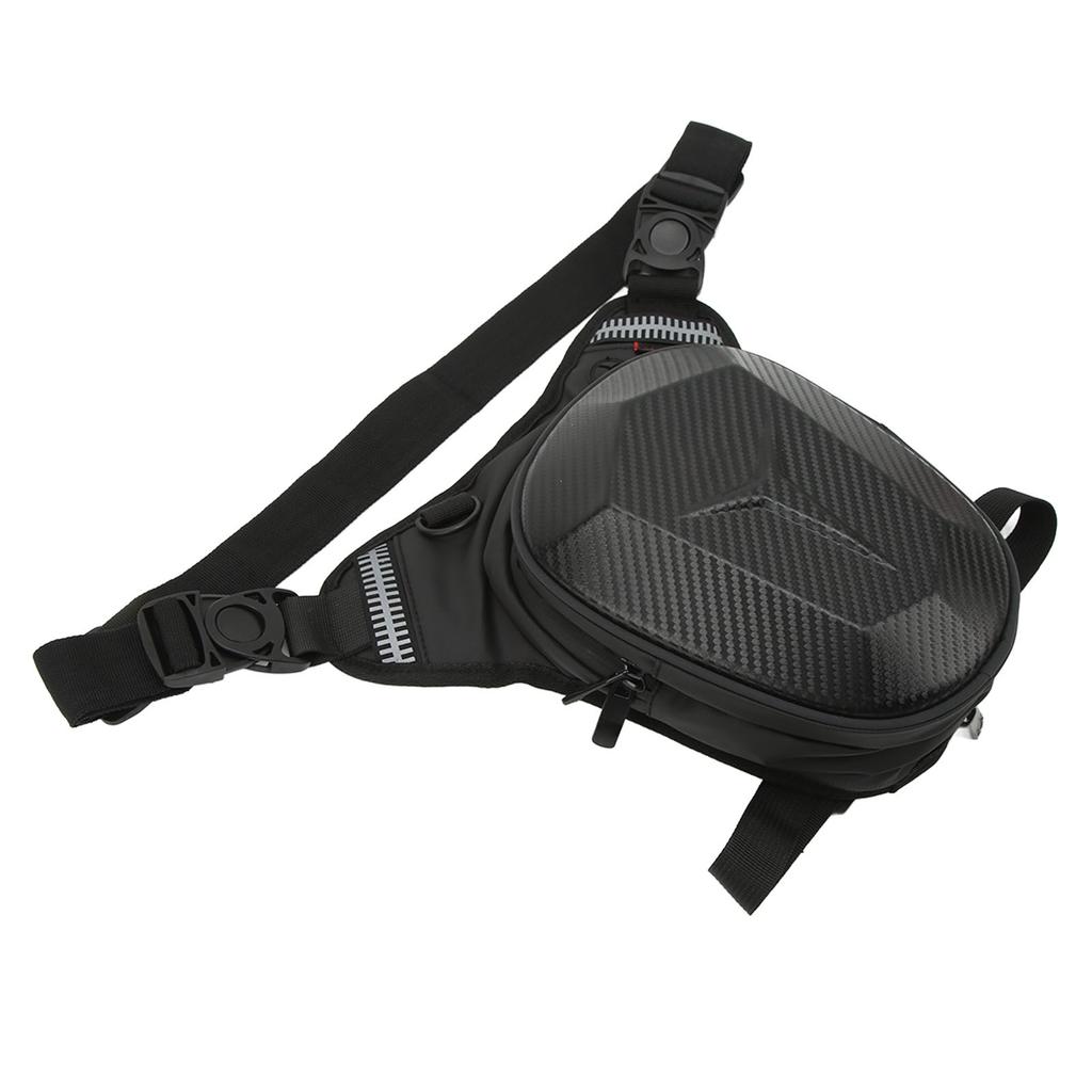 Motorcycle Drop Leg Bag with Reflective Strip Water Resistant Waist Pack for Outdoor Hiking