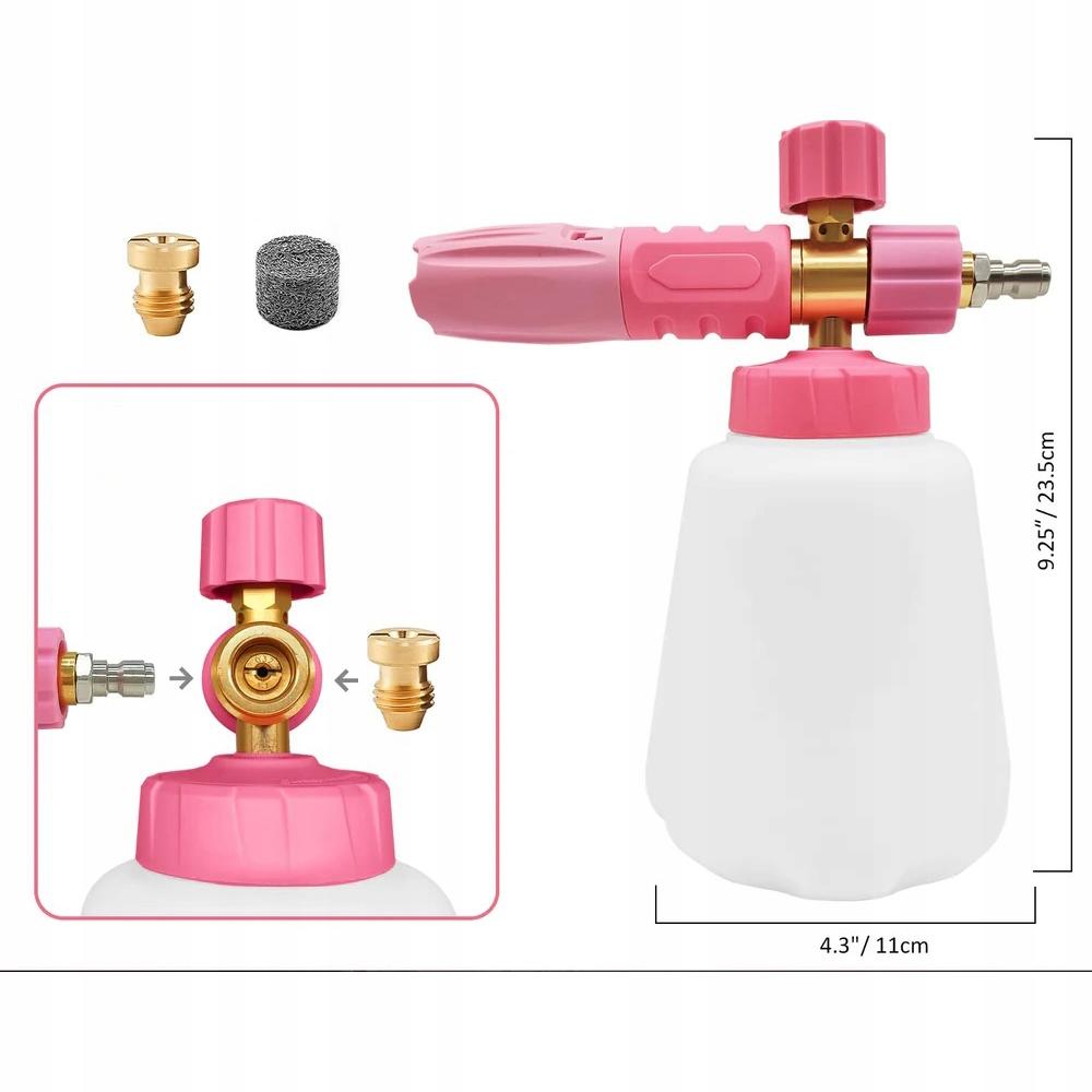 Foam washer 1L transparent brass nozzle 1.2mm R-02