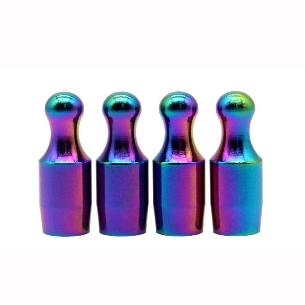 4pcs Leak Proof Dust Proof Anodized Tire Valve Caps  for Car SUV Truck