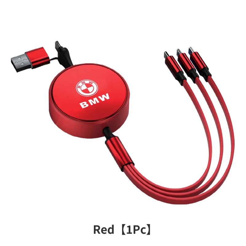 YABBF1 For BMW New 2025 Mobile Data Cable Multifunctional Telescoping Fast Charging Accessories For BMW E46 E90 E60 F10 E39 F30 E36 E87