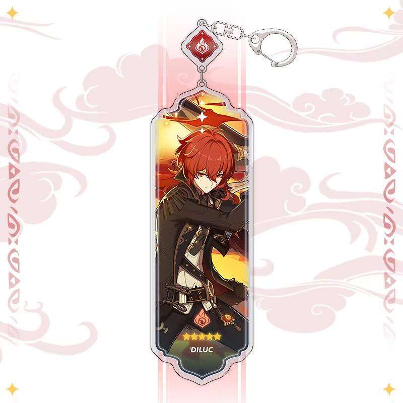 Portachiavi Anime Linnea Flins Durin Mualani Furina Arlecchino Accessori Portachiavi Genshin Impact Ciondolo Carino per Borsa Portachiavi Regalo