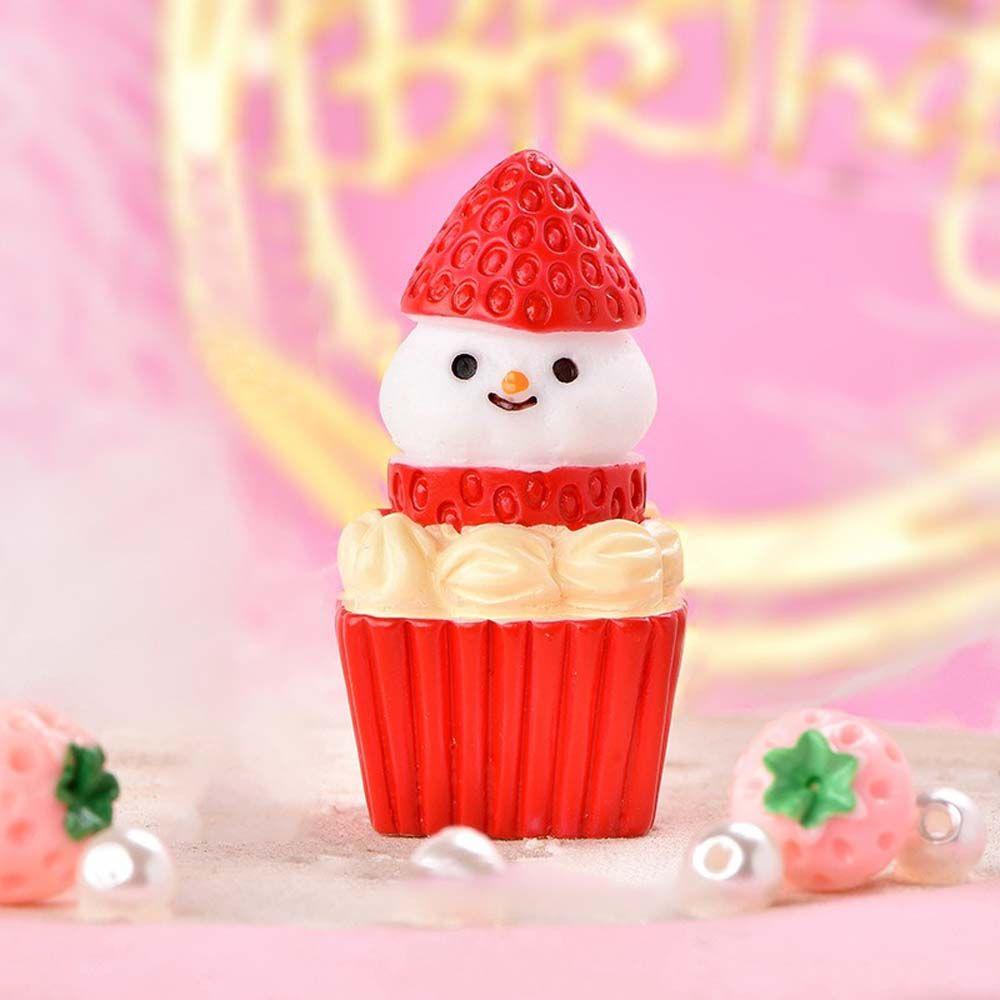 Cake Xmas Craft Christmas Decoration Micro Landscape Miniature Figurine Fairy Garden Ornament