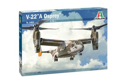 Italeri Tamiya 1/72 ölçekli Uçak Serisi No. 1463 ABD. V-22A Osprey plastik model seti 37194, renkli kalıplanmış
