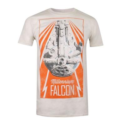 STAR WARS Herren Millennium Falcon Baumwoll-T-Shirt