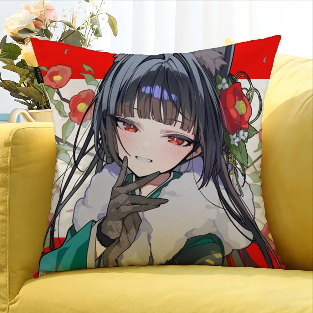 Z Zone Zero Miyabi Hoshimi World Various Sizes Square Pillow Case For Car Home Bedchamber Decor