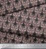 Soimoi Red Japan Crepe Satin Fabric Palmette Damask Decor Fabric Printed Metre 42 Inch