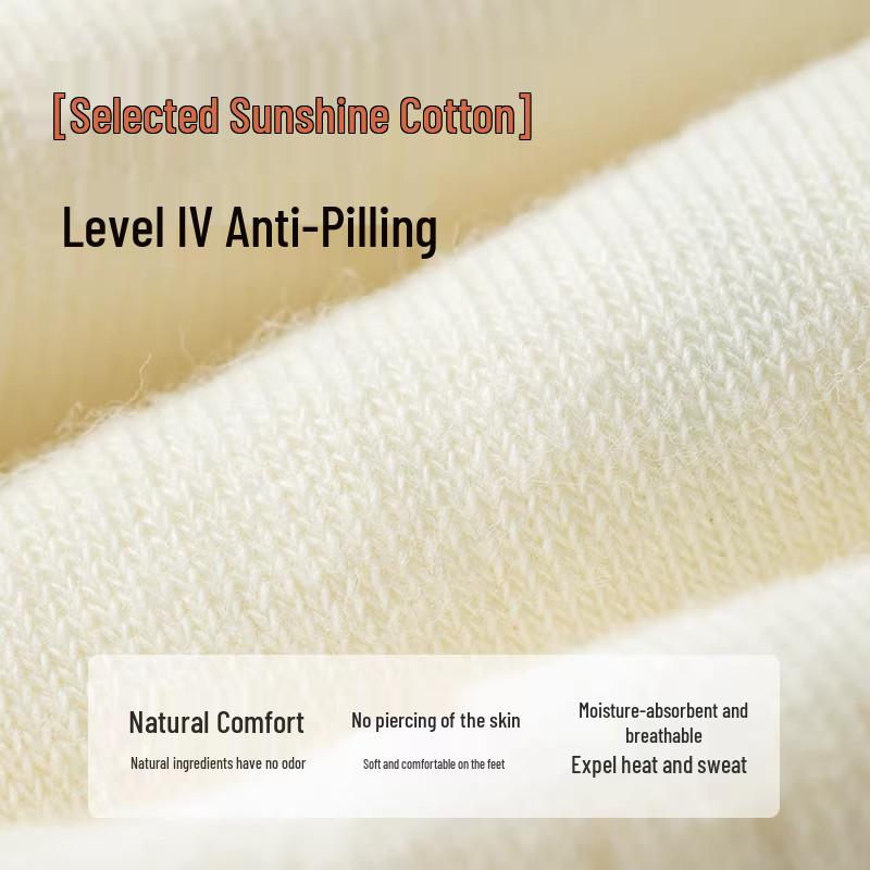 Women's White Striped Mid-Calf Cotton Socks - Trendy Spring/Autumn Sports Style