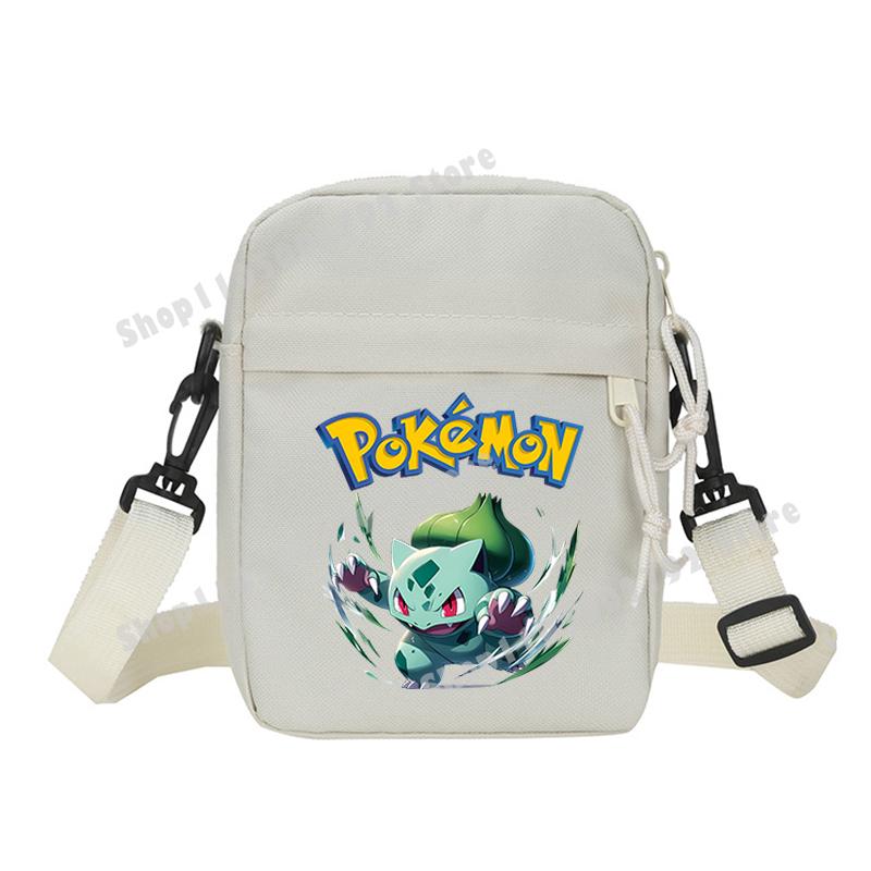 Pokemons Pikachu Shoulder Bag Small Crossbody Satchel Anime Gengar Casual Messenger Sling Bag Men Sports Pouch Boy Birthday Gift