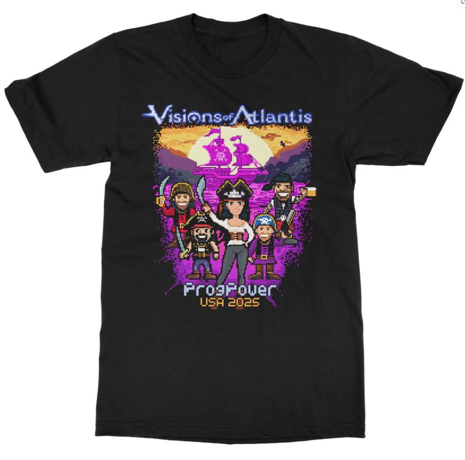 Visions of Atlantis 8Bit Party ProgPower T-Shirt Unisex T-Shirt S
