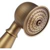 Retro Antique Brass Shower Head High Pressure Handheld Shower Head with Hose Bracket for Bathroom Shower System Accessories
