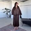 2025 Summer Women's Satin Long-Sleeve Jacket & Loose Pants Two-Piece Set - Commute Fashion