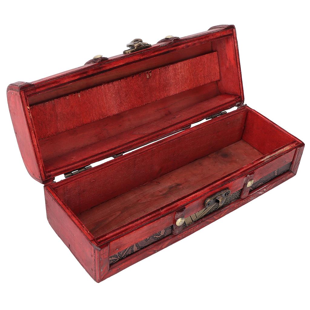 Retro Wooden Jewelry Box Elegant Hairpin Necklace Bracelet Organizer Case Home Decoration Craft