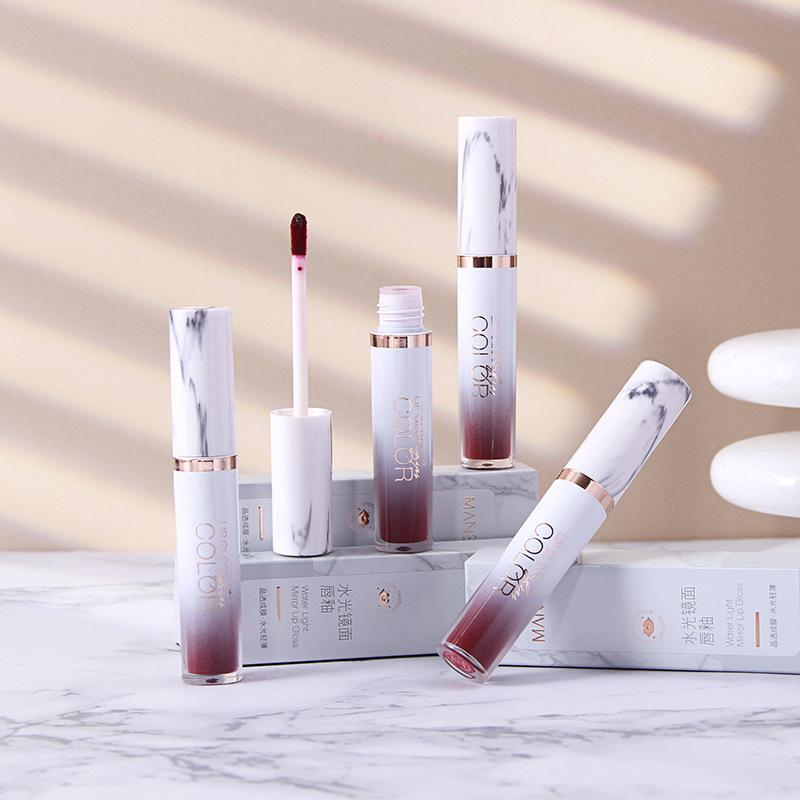 

MANSLY Water-glossy Mirror Lip Glaze долговечен, не прилипает к чашке, легкий и увлажняющий стеклянный блеск для губ