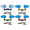 Anti Glares Motorcycle Rearview Mirror Broad Field Of View Shockproof Construction Easy Mounting
