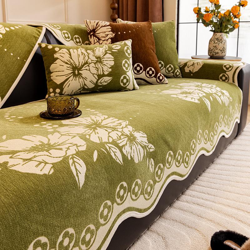 

2025 новый диванная подушка особой формы цельная прямой ряд нескользящая подушка сиденья дивана универсальная на четыре сезона диванное покрывало-полотенце 70*70cm