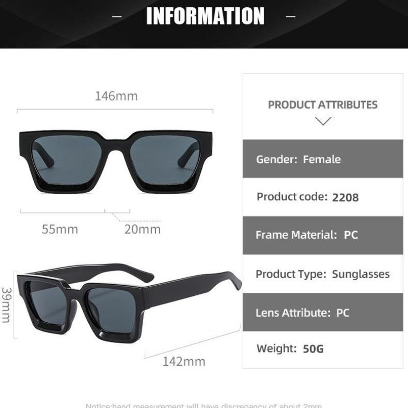 Square Vintage Fashion Sunglasses Men Women Fashion Punk Anti Glare Glasses Driving Glasses Male Shades