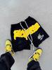 Retro Distressed Embroidered Men's Summer Sports Shorts