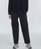 Manavis Seven Single-Pleat Wide Elastic Waist Pants [Black]