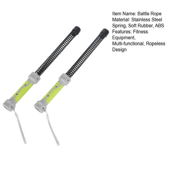 2 szt. 3 w 1 Bezlinowa Lina Bojowa Mężczyźni Kobiety Ćwiczenie Ramion Trening Kardio Siły Mięśniowej Bezprzewodowa Lina Treningowa Sprzęt do Domowej Siłowni Fitness