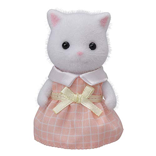 Bambola Sylvanian Families [Bambina Gatto Persiano] (bianca)] Ni-105 ST Certificazione di Marchio Età 3+ Bambola Giocattolo Casa delle Bambole Sylvanian Families EPOCH