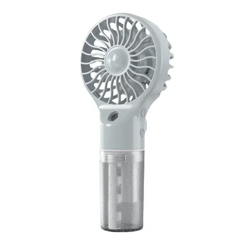 Portable Handheld Fan with Cooling Mist Spray - USB Rechargeable, Ultra-Compact Water Humidifier - Ideal For Personal Outdoor