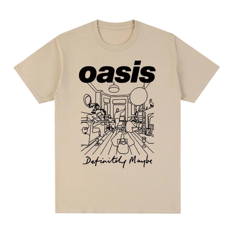 Oasi Band Logo Rockband Vintage T-Shirt Baumwolle Herren T-Shirt Neues T-Shirt Damen Tops