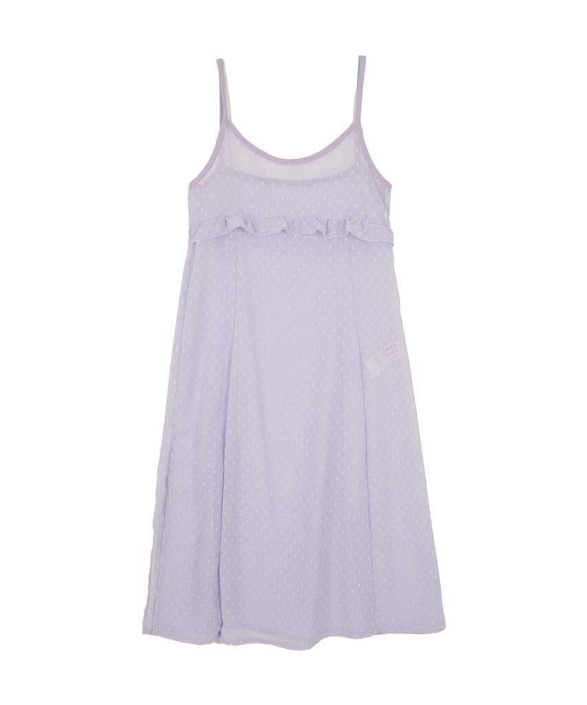 HIGH SCHOOL DISCO Dot See-Through Frill Layered Dress Light Purple