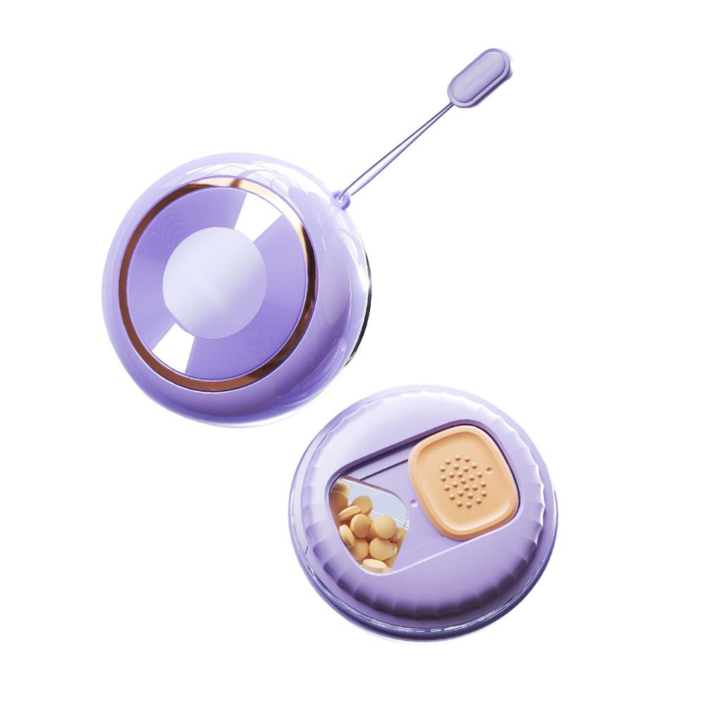 Travel Medicine Organizer 4 Compartments Small Tablet Case Waterproof Vitamin Container Storage