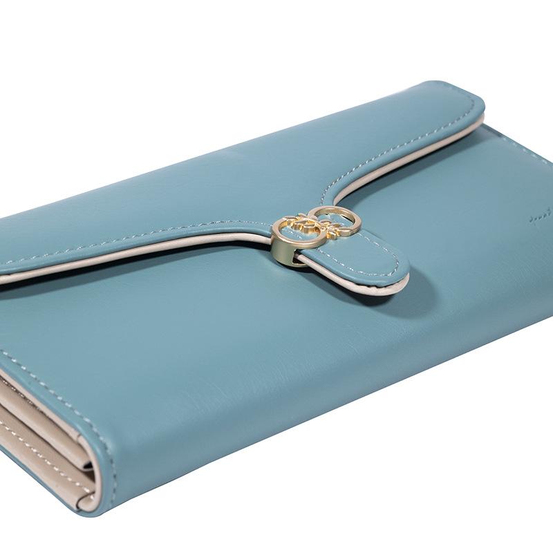 Long Wallet Women's PU Leather Foldable Expandable Multifunctional Large Capacity Women's Wallet