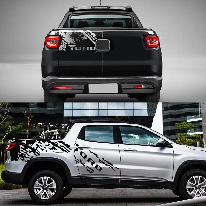 Pickup Body Side Stickers For Fiat Toro Rach Ultra Truck Graphics Splash Grunge Decor Decal Trunk Vinyl Cover Auto Accessories