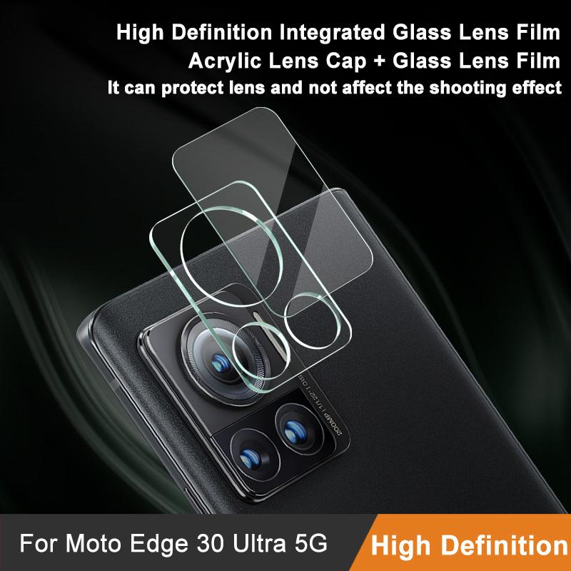 

IMAK For Motorola Moto X30 Pro 5G/Edge 30 Ultra 5G Anti-scratch Camera Lens Protector Tempered Glass Film+Acrylic Lens Cap Type A