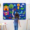 Felt Boards Wall Hanging Cartoon Pattern Story DIY Board Toy