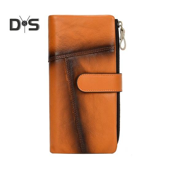 

Мужской кошелек из искусственной кожи, 18 отделений для карт, 4 отделения для наличных, 2 кармана на молнии, отделения для фотографий, защита RFID, водонепроницаемый кошелек-органайзер для отца коричневый