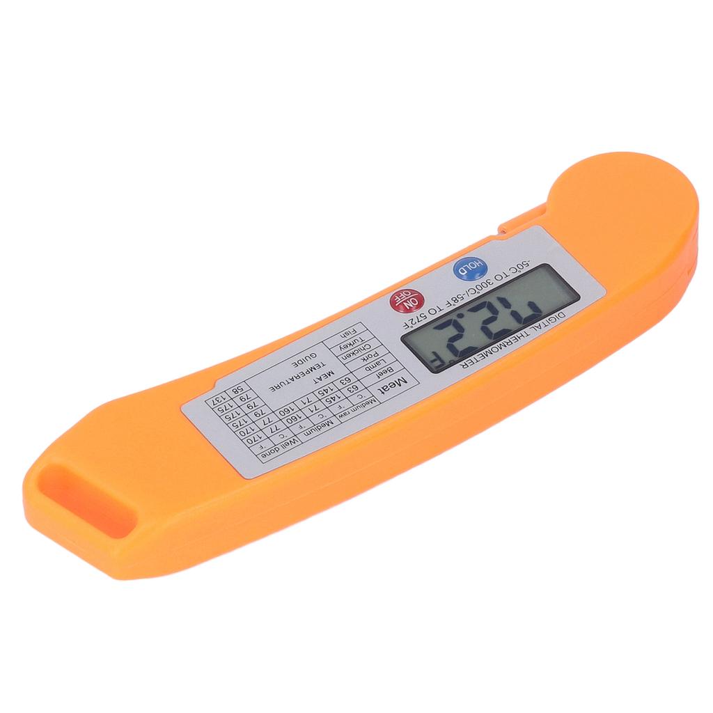 Digital Electronic Food Thermometer Foldable Intelligent Straightaway Read Thermometer for Cooking
