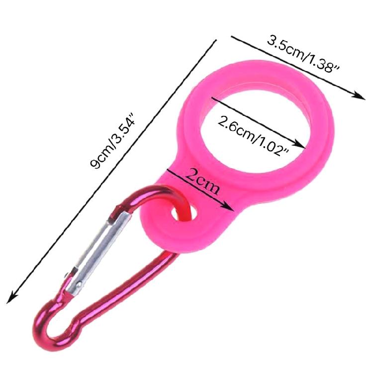Portable Water Bottle Carrying Holder Silicone Hanging Buckle Easy to Use