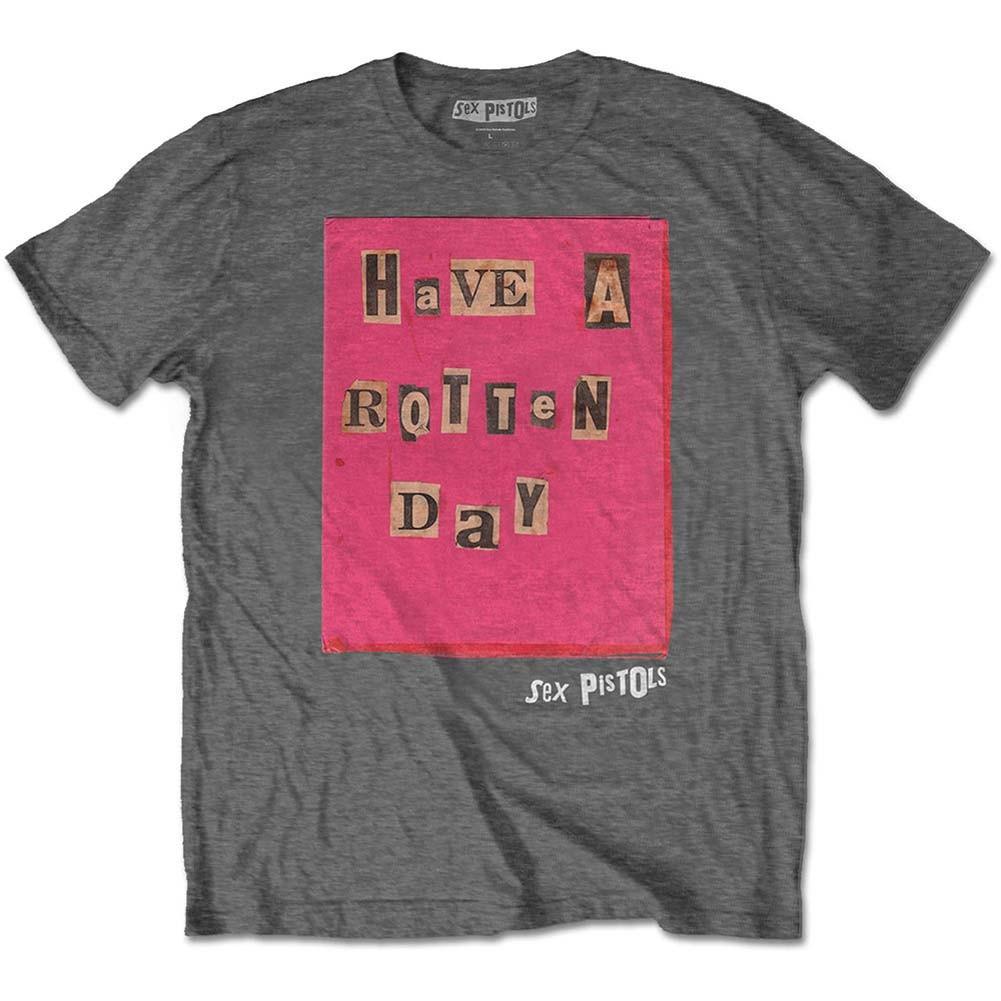Men s Sex Pistols Rotten Day Slim Fit T-shirt Large Grey 4XL