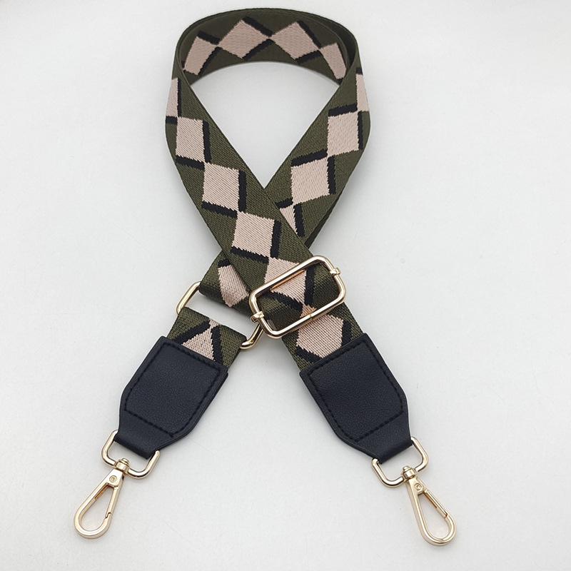 Adjustable Crossbody Strap: Colorful Leaf Design with Load-Reducing Pendant