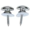 1 Pair Mushroom Head Guitar Strap Buttons Locks With Mounting Screws