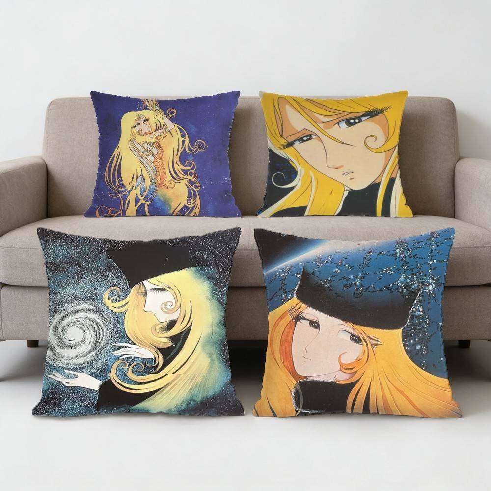 Galaxy Express Maetel Pillow Case Sofa Living Room Bedroom Headboard Backrest Cushion Square Cushion Nap Time