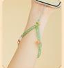 Ran Pu Chinese Style Jade Phone Wrist Strap: Spring Collection Beaded Lanyard for Women
