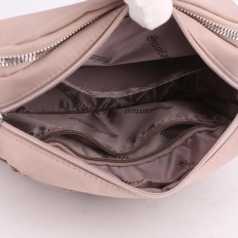 Chest Bag Women's Nylon Solid Color Small Bag Crossbody Bag Waist Bag