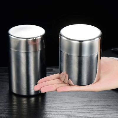 1 Stück Edelstahl Tee Dose loser Blatttee Dosen Kleine Reise Tragbarer Behälter Kaffee Zucker Dose Behälter Küchen Vorratsdosen