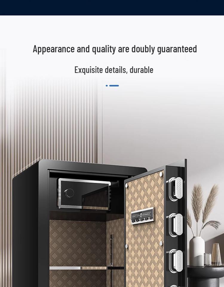 Onaisi 45cm All-Steel Home Safe with Mechanical Lock and Key, Anti-Theft Design