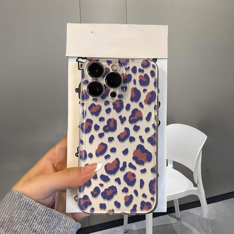 

Fashion Purple Leopard Print Phone Case For Samsung Galaxy S26 S24 S25 S23 Ultra S22 S21 S20 Plus FE A50 A71 A72 A73 Soft Cover Galaxy A50