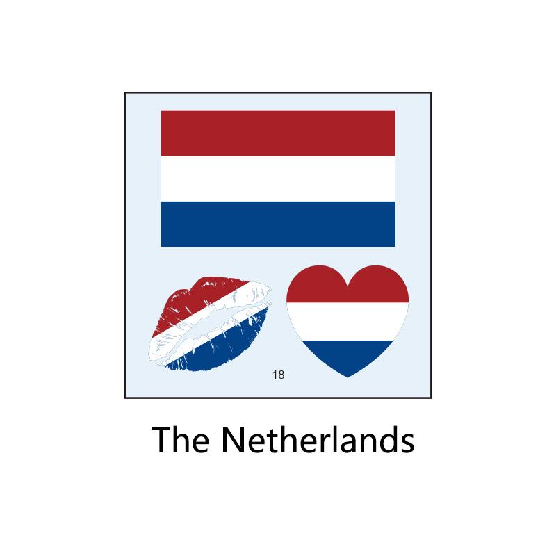 Football Sports Match National Flag Stickers Football Fans Cheer and Assist for Soccer Players,Face Arm Body Temporary Tattoos
