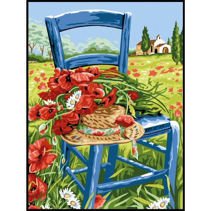 Canevas Pénélope Antique Les coquelicots 40X50cm