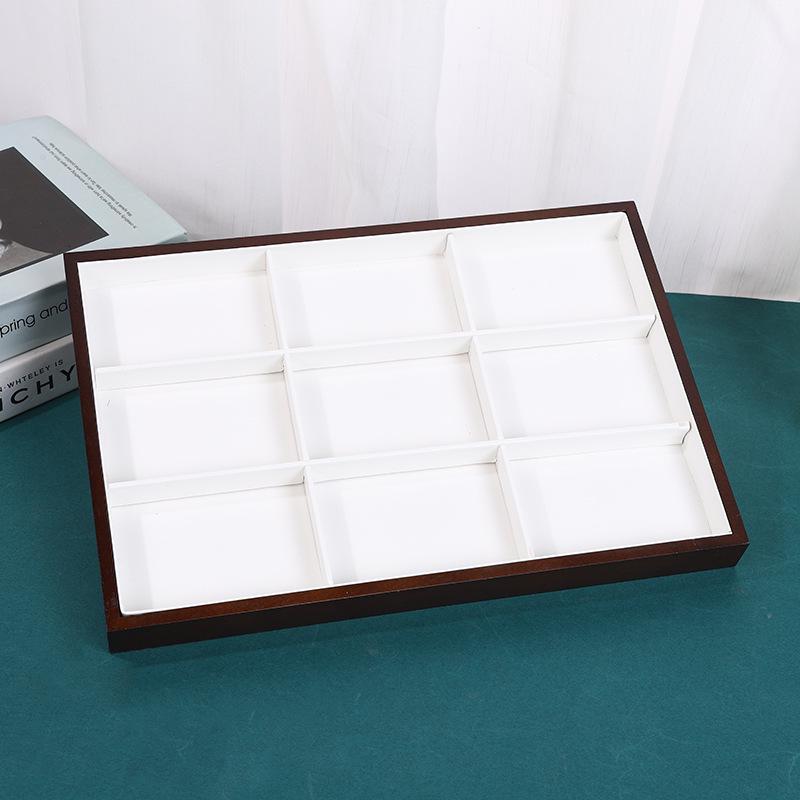Walnut Jewelry Display Tray for Rings, Necklaces, and Bracelets