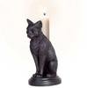 New Halloween Home Decor Gothic Candlestick Black Cat Home Decoration Resin Ornament Desk Crafts Home Decoration Accessories