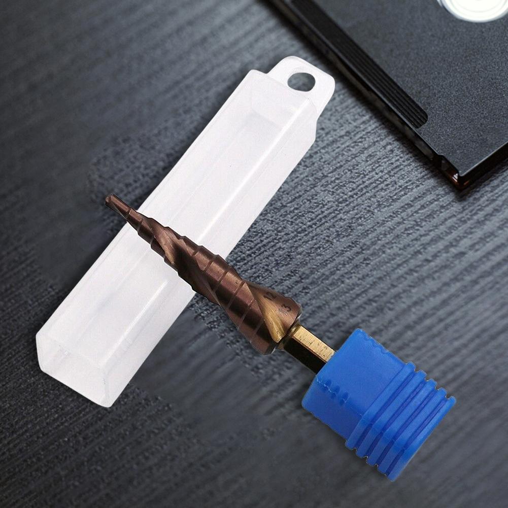 M35 HSS CO Hex Shank Stepped Drill Bit 1/4 Inch 3-13mm HSS-Co Cobalt Step Cone Drill Metal-Wood Hole Cutter Metal Drill Bit Tool